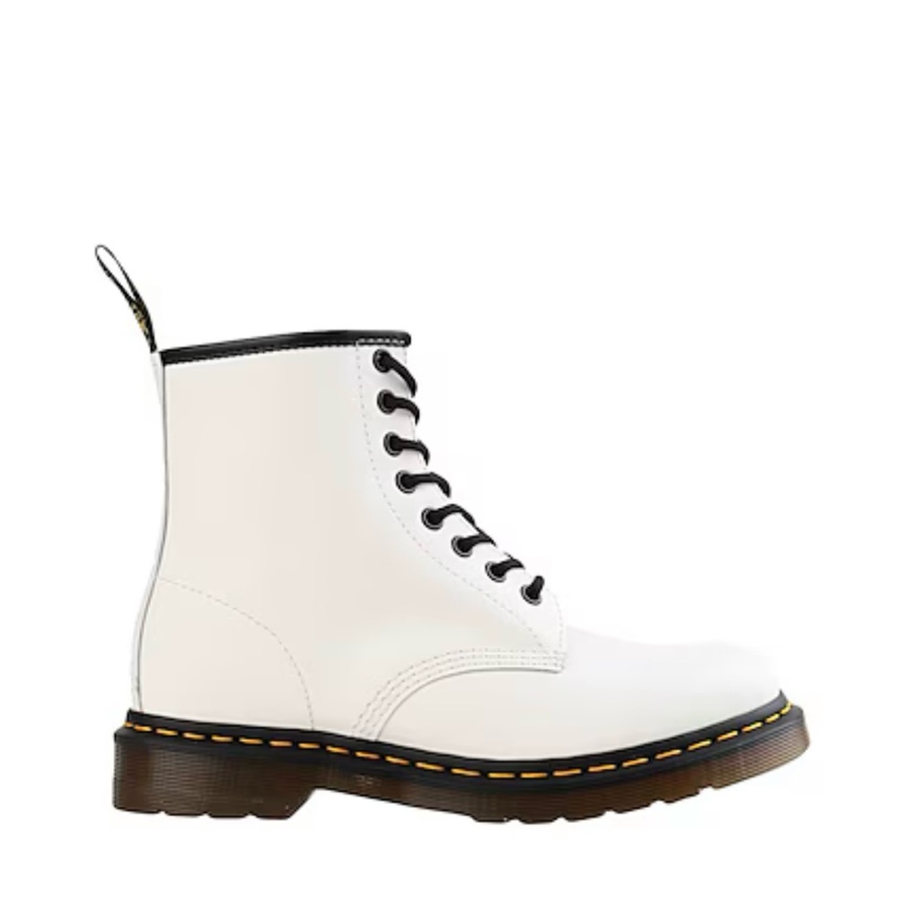 Dr. Martens 1460 Lace Unisex Fashion Boot, White Soft , Women’s Size 7